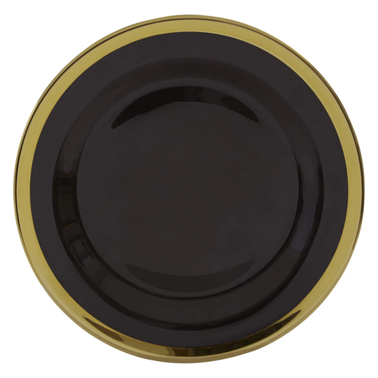 Berning 27Cm Black Glass Dinner Plate