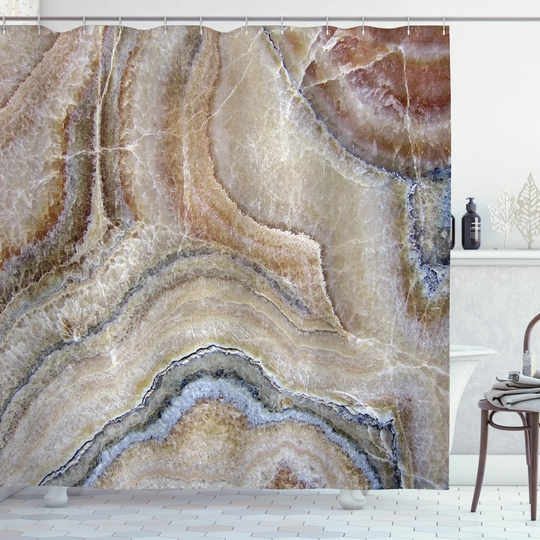 Zinnea Polyester Shower Curtain