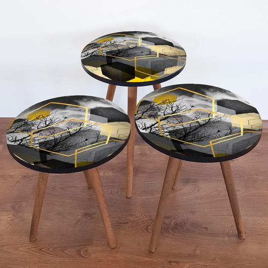 Bazan 3 Piece Nest of Tables