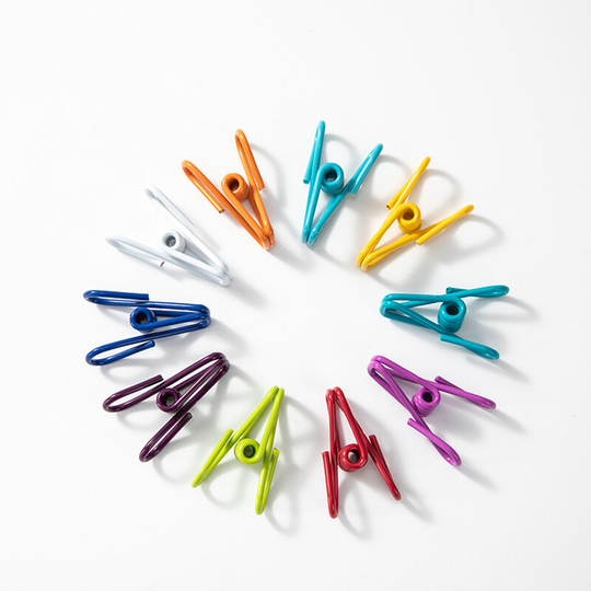 Sunflowergb - 30 Pack Assorted Chip Bag Clips - 2.2 Inch pvc Coated Colorful Sealer for Food Sealing - Paper Holder