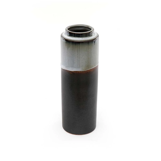 Melnick Grey/Black 24Cm Ceramic Table Vase