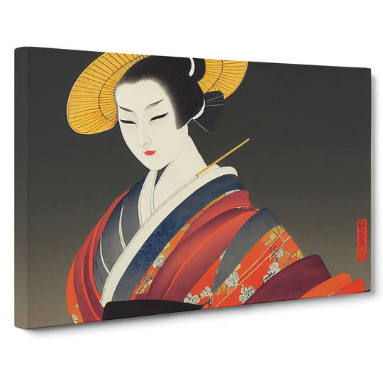 Desirable Geisha - Wrapped Canvas Graphic Art