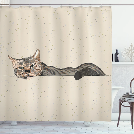 Argyroula Polyester Shower Curtain Set