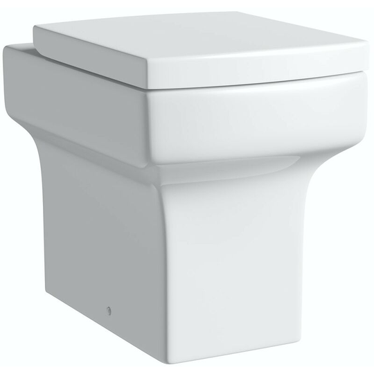 Wye back to wall toilet with soft close toilet seat - White - Orchard