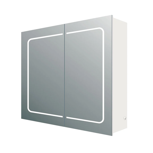 Mcwhorter 66 x 63cm Surface Mounted Mirror Cabinet with LED Lightning