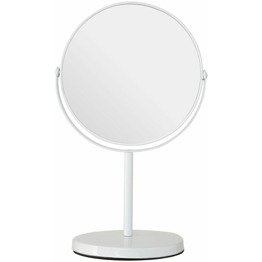 White Metal Swivel Large Table Mirror - Premier Housewares