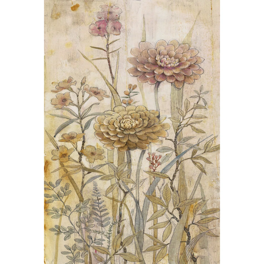 Floral Chinoiserie I by Timothy O' Toole - Wrapped Canvas Painting