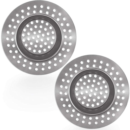 Stainless Steel Kitchen Sink Strainer Plug, Standard Strainer Drain Protector for Bathroom Kitchen, Hair Catcher for Bathtub Shower 3 inches 7.5