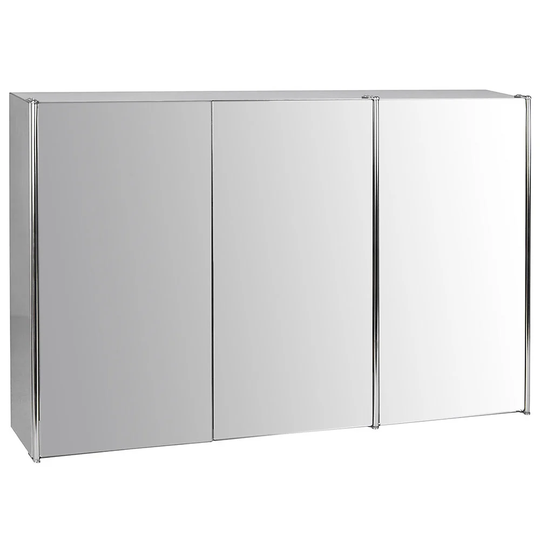 Carthage Bathroom Triple 68cm x 45cm Surface Mount Mirror Cabinet