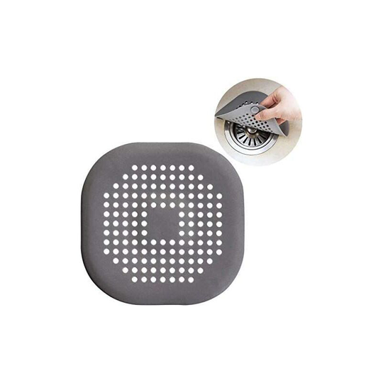 3-Piece Drain Strainers Silicone Sink Strainer Drain Strainer Channel Filter Water Stopper for Kitchen Bathroom (3-Piece - Gray) SOEKAVIA
