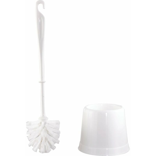 Plastic Turks Head Toilet Brush Holder Set - White - Cotswold