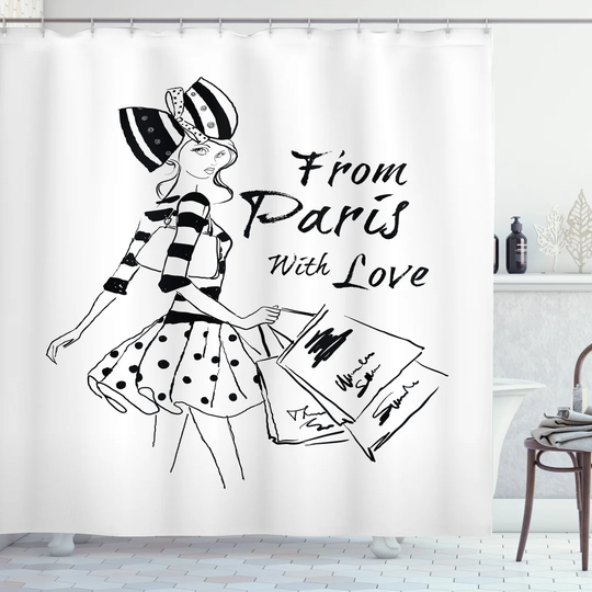 Billie 13 Piece Polyester Shower Curtain Set
