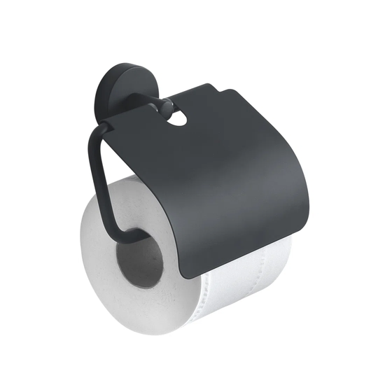 Tashia Wall Mounted Toilet Roll Holder with Flap