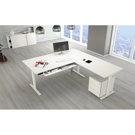 Flying Point L-Shape Height Adjustable Standing Desk