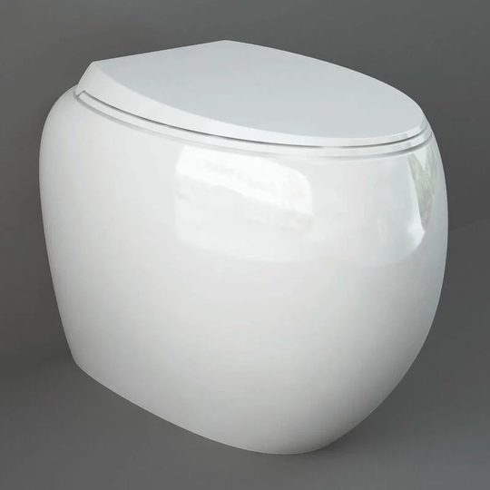 Rak Ceramics - rak Cloud Rimless Back to Wall Toilet with Urea Soft Close Seat - Alpine White